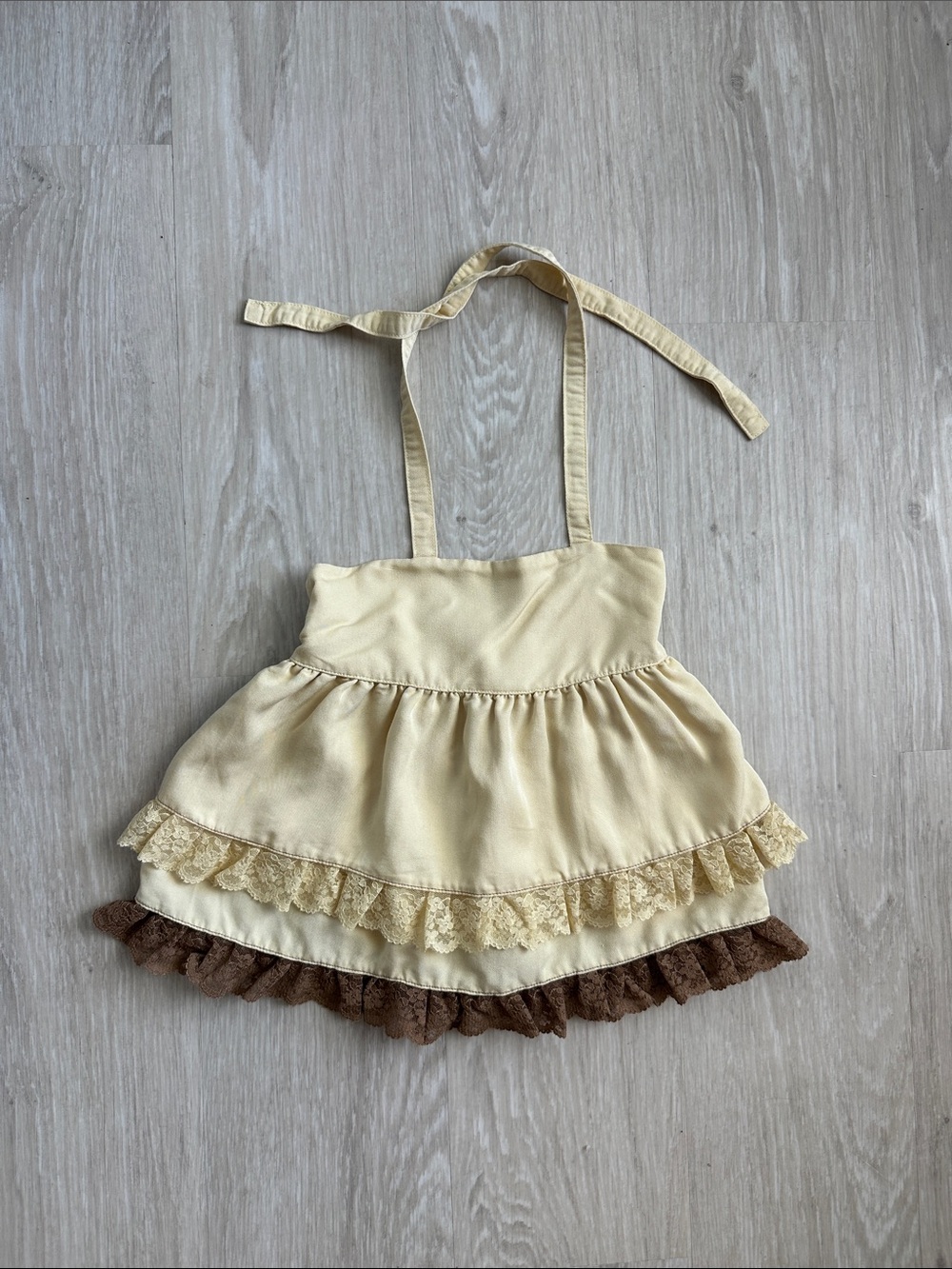 Matilda Jane Antique Ellie Halter Tank Top 18M Paint By Numbers Ivory and Brown